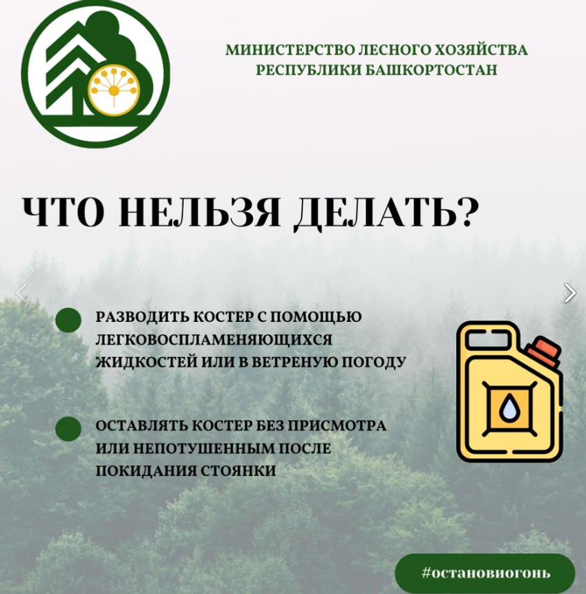 30 апрелдән Башҡортостан биләмәһендә янғынға ҡаршы махсус режим индерелә