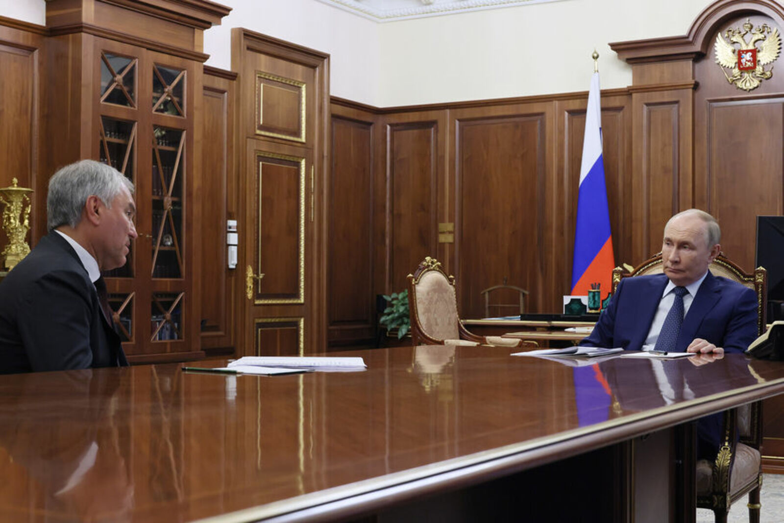 Владимир Путин Дәүләт Думаһы рәйесе Вячеслав Володин менән осрашты