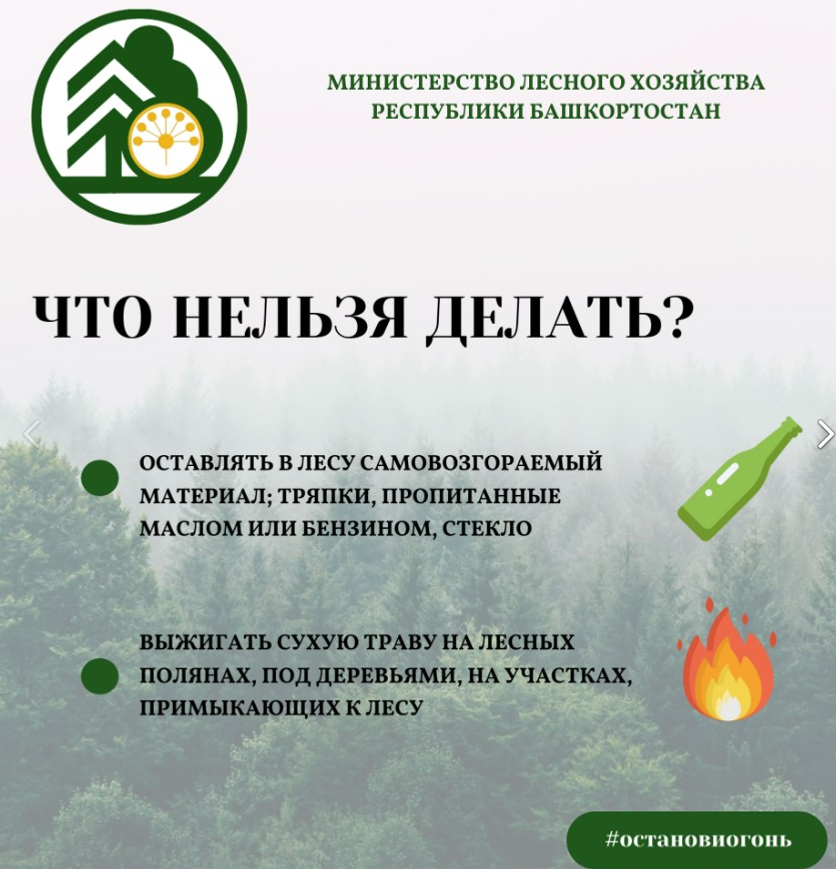 30 апрелдән Башҡортостан биләмәһендә янғынға ҡаршы махсус режим индерелә